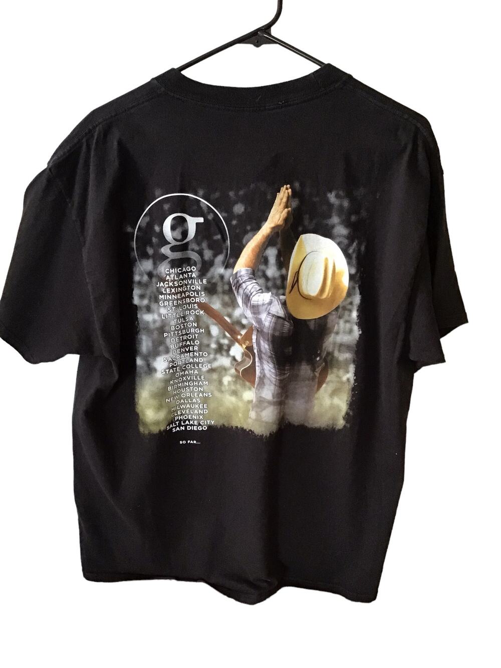 Garth Brooks World Tour 2014-2015 Graphic Tee Size L